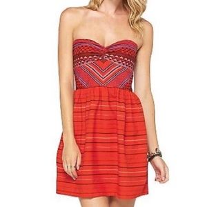 🌊ROXY Fall Doll Strapless Dress NWT